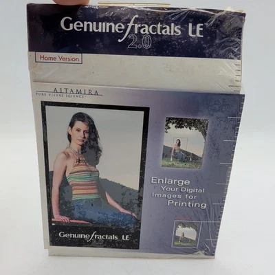 Genuine Fractals LE 2.0 Software CD Image Editor Vintage New Sealed Windows Mac - Image 1 of 2
