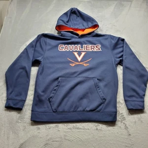 Colosseum Heavy Weight Hoodie Virginia Cavaliers Graphic Navy Orange Youth Sz L - Picture 1 of 12