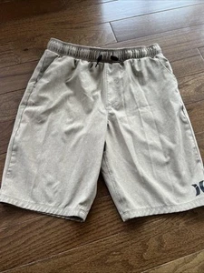 Boys Hurley Breathable Athletic Shorts Beige 12/13 Years Sportswear - Picture 1 of 4