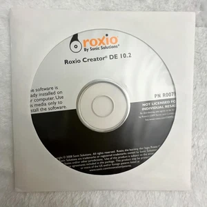 Roxio Creator DE 10.2 CD Sonic Solutions Disc CD DVD Burning Sealed New - Picture 1 of 3