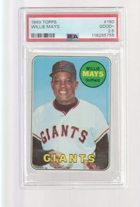 1969 Topps - Willie Mays #190 PSA 2.5 - Picture 1 of 1