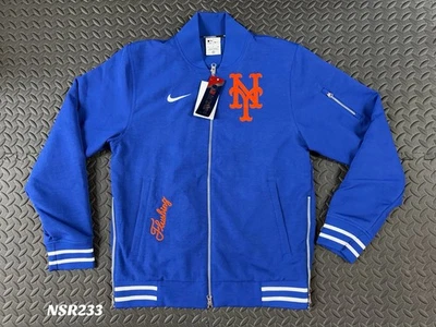 JAQUETA BOMBER NIKE COLEÇÃO AUTÊNTICA NEW YORK METS ZÍPER COMPLETO TAMANHO PEQUENO NOVA - Imagem 1 de 4