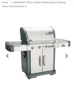LANDMANN 12122 outdoor barbecue/grill Cooking station Gas Stainless steel 6000 W - Picture 1 of 5