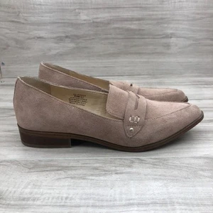 Sole Society Loafers Womens 6.5M Jessica Mauve Suede Slip On Flat Shoes - Picture 1 of 11