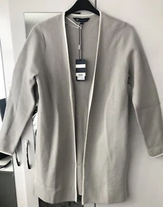 Crew clothing company light grey long cardigan size 12 BNWT RRP £99 - Picture 1 of 7