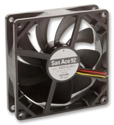 FAN, SILENT, 92MM, 12V, MED SPEED, DC Axial Fans | 9S0912M4011 - Image 1 of 2