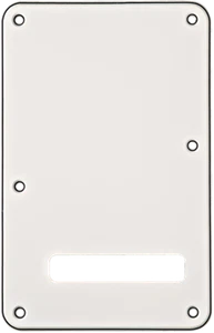 Original Fender Strat Blanco PLACA TRASERA 3 CAPAS Stratocaster Blanco/Negro/Blanco - Imagen 1 de 4