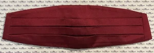 Brooks Brothers Mens S/M Red Four-Pleat Adjustable Cummerbund (New-Minor Flaws) - Picture 1 of 2