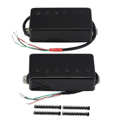 FLEOR Schwarz LP Style Gitarre Humbucker Keramik Hals & Brücke Pickups 4-Draht
