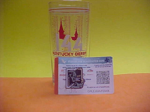 2018 Kentucky derby glass with derby festival pin  Mint condition Cover