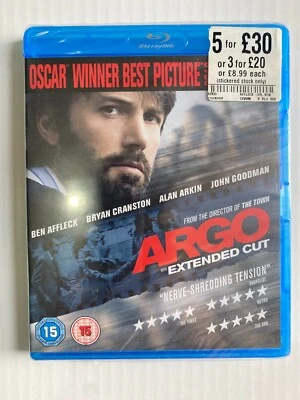 ARGO (2012) EXTENDED CUT BLU-RAY NEW & SEALED BEN AFFLECK - Image 1 of 3