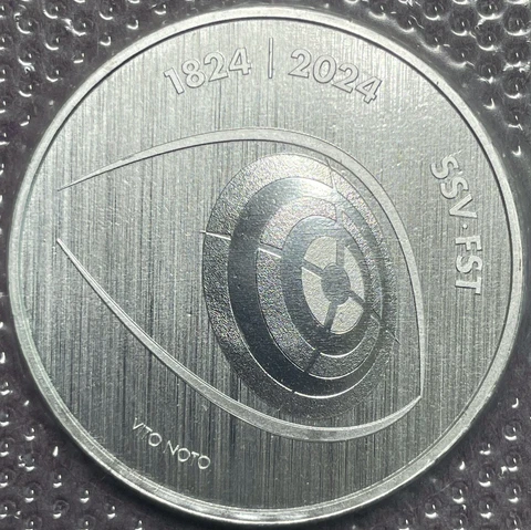 SWITZERLAND 20 FRANCS 2023 "Swiss Shooting Sport Federation" SILVER UNC Cover