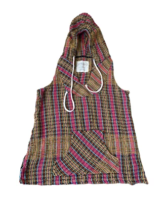 Top We The Free para mujer XS a cuadros lindo bohemio a rayas con capucha sin mangas Foto 1 de 4