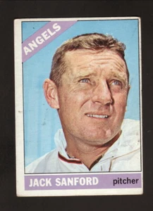 Jack Sanford--California Angels--1966 Topps Baseball Card - Picture 1 of 2