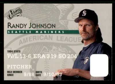 1995 Donruss Studio #48 Randy Johnson - Seattle Mariners - Image 1 of 3