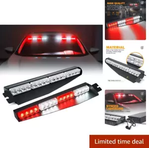 LED Emergency Visor Strobe Light Bar, Interior Windshield Hazard Warning Caut... - Picture 1 of 7