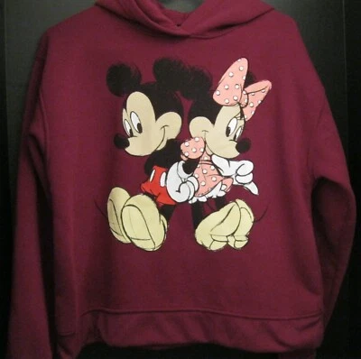 SUDADERA CON CAPUCHA MANGA LARGA DISNEY MICKEY & MINNIE MOUSE NIÑAS TALLA S GRANATE Foto 1 de 4