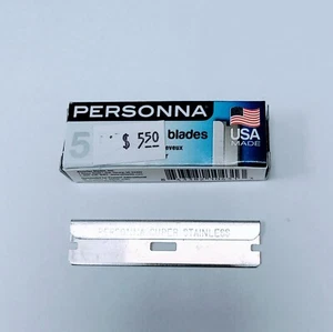 Hojas moldeadoras de cabello Personna, recubiertas de planeo, acero inoxidable extra afilado, 5 quilates - Imagen 1 de 1