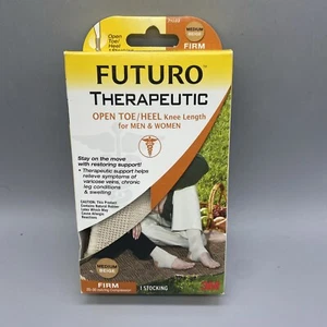 Futuro Therapeutic Stocking Open Toe/Heel Knee Length Medium Firm. #71033 - Picture 1 of 7