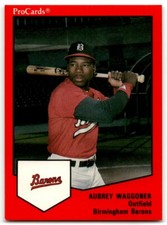 1989 ProCards Minor League Aubrey Waggoner Birmingham Barons #114