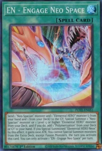 Yu-Gi-Oh! EN - Engage Neo Space 1st Ed. POTE-EN051 Super Rare NM/LP x1 - Picture 1 of 1