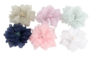 Small organza artificial flower  Flower Millinery Fascinators 100% Aussie Seller - Imagen 1 de 14
