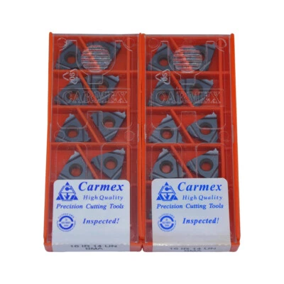 10pcs Carmex 16IR 14 UN BMA High quality Threading blade Carbide Inserts - Image 1 of 4