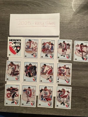 1990-91 UPPER DECK NHL HOCKEY NHL HEROES Lot 13 Cards 🏒 - Image 1 of 4