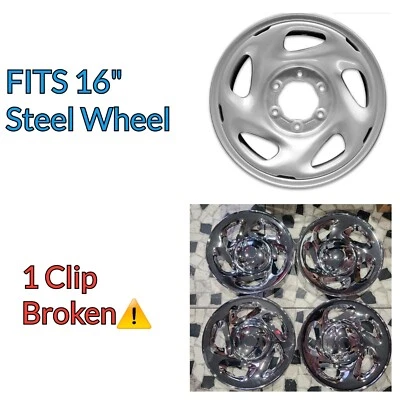 Cubiertas de rueda de 16" ¡Tapas de cubo para Toyota Tundra 2000-2006 ruedas de acero (dañado)! Foto 1 de 4