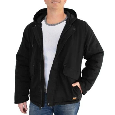 Timberland PRO V8307 Mens Jet Black 8 Series Hooded Insulated Jacket Size L - Image 1 of 4