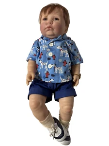 Berenguer Boy Baby Doll Anatomically Correct Realistic #230 with tags & shoes - Picture 1 of 5