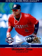 2018 Choice New York-Penn League Top Prospects Christopher Torres Rookie Marlins