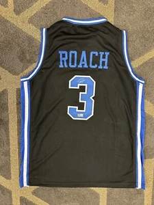 Duke Bluedevils Jeremy Roach Autographed Custom Black Jersey Beckett - Picture 1 of 2