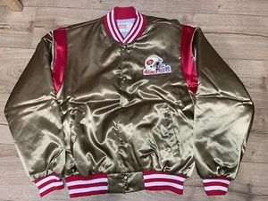 1984 San Francisco 49ers Satin Jacket Men L Swingster OWENS CORNING starter - Picture 1 of 8