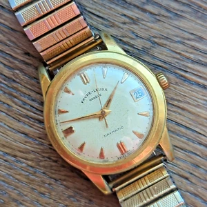 Favre Leuba Daymatic ETA 1258 Automatic Mens Watch, Working, Gold Plated (CN20) - Picture 1 of 13