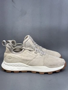 Timberland Men Beige Brooklyn Oxford Suede Sneaker shoes size 11.5 - Picture 1 of 9