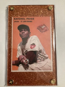 1954 Wilson Franks Style Satchell Paige Variation Card St Louis Browns - Bild 1 von 4