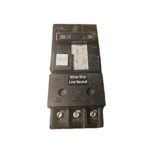 SIEMENS 50 AMP QPF GFCI DOUBLE POLE 120/240 VOLT CIRCUIT BREAKER TESTED Spa New - Picture 1 of 8