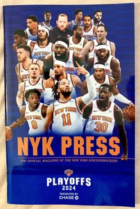 NY KNICKS PLAYOFFS PROGRAM MSG NYK PRESS MAGAZINE 2024 BRUNSON NBA BASKETBALL - Picture 1 of 3