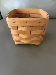 Longaberger handgewebter Korb 1999 5" x 5" x 4" - Bild 1 von 6
