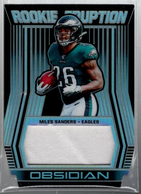 2019 Panini Obsidian Rookie Eruption Materials #10 Miles Sanders Jersey /100 - Image 1 of 2