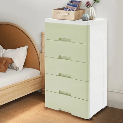 Armario de almacenamiento con cajón verde cajonera organizador de cajón alto Foto 1 de 4