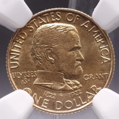 Dólar de oro conmemorativo de oro Ulysses S. Grant 1922 G$1 certificado NGC MS67 Foto 1 de 4