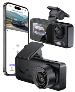 Dash Cam for Car, Front Dual Channel Dash Cam WiFi, Dash Camera for Cars 2.0"... - Picture 1 of 7