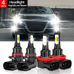 For Nissan Altima 2019-2022 LED Headlight Bulbs Combo High Low Beam 9005+H11 - Picture 1 of 12