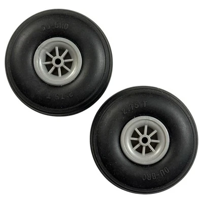 Ruedas y neumáticos DU-BRO DUB275T 2,75" negro con pisadas rectas de bajo rebote de 2-3/4 pulgadas Foto 1 de 4