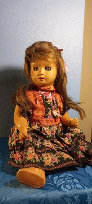 bambola anni '40 In Composito H.38cm - Immagine 1 di 4