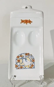 Vintage Country Charm Goose Geese Ceramic Spoon Rest Made In Japan - Picture 1 of 4
