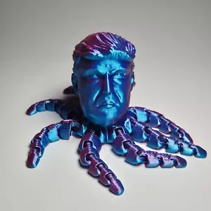Articulated Donald Trumph Octopus, 3D Printed, Stress Toy, Desk Gift Toy - Picture 1 of 3