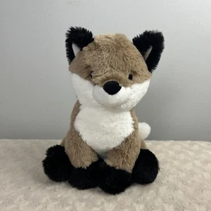 Peluche Lambs & Ivy Knox el Zorro Bronceado Marrón Claro Negro Blanco Lovey - Imagen 1 de 5